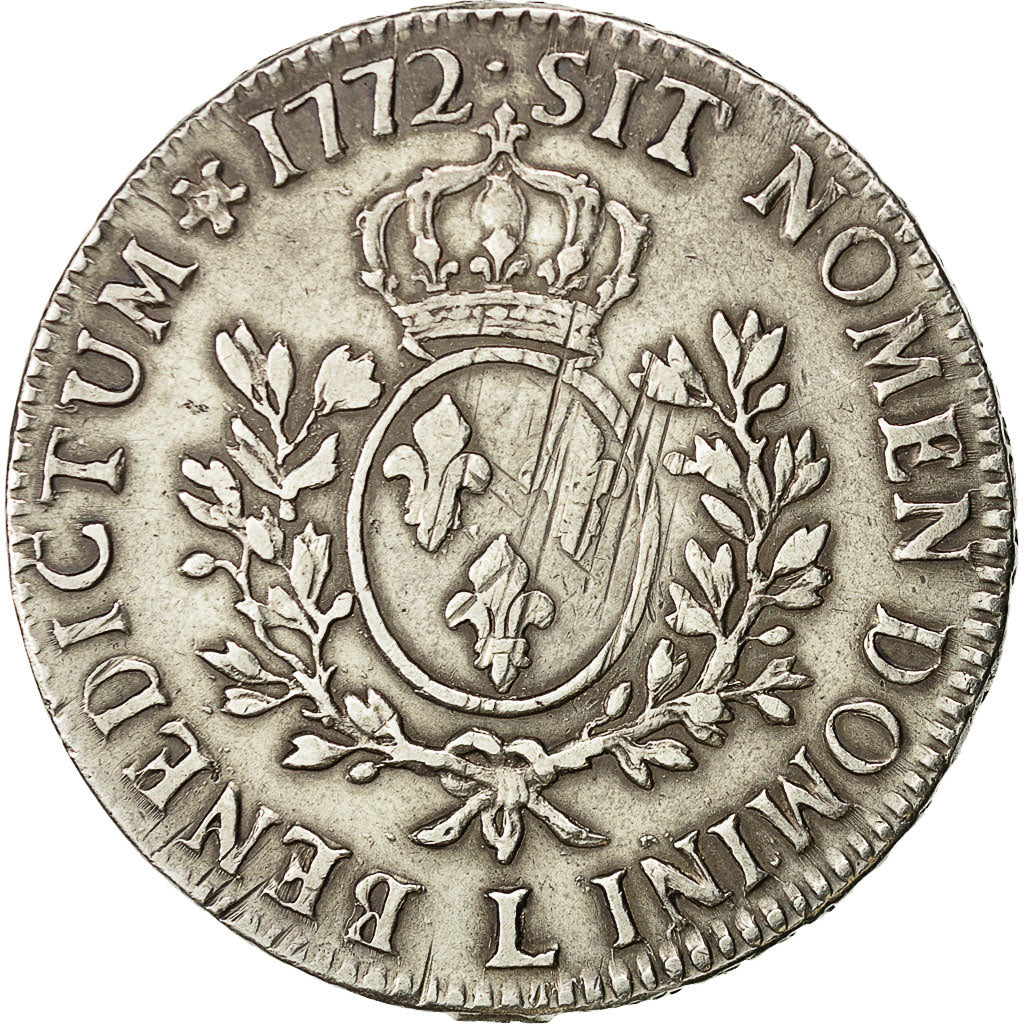 Münze, Frankreich, Louis XV, Écu à la vieille tête, Ecu, 1772, Bayonne, S+