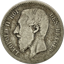 Coin, Belgium, Leopold II, Franc, 1869, VF(20-25), Silver, KM:28.1