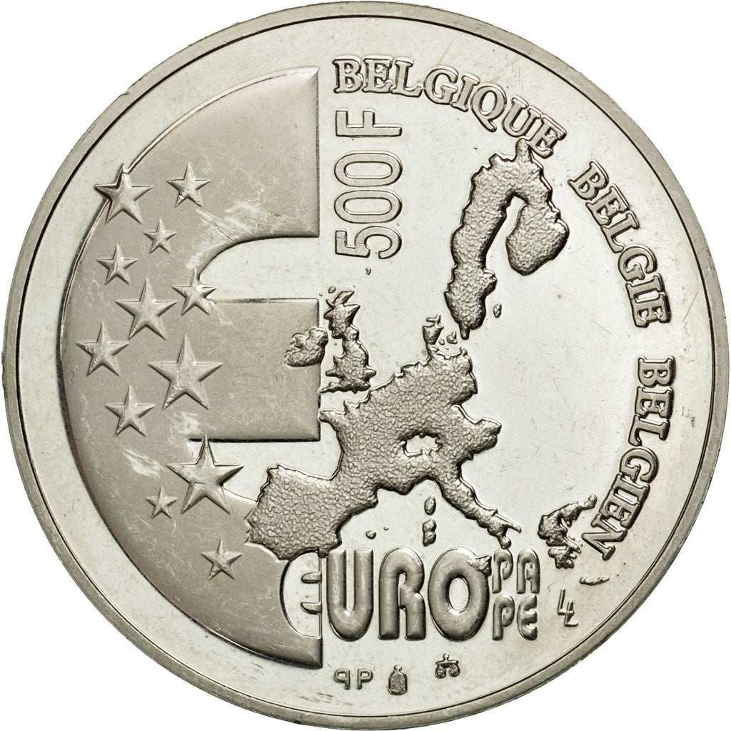 Coin, Belgium, Albert II, 500 Francs, 500 Frank, 2001, Brussels, MS(65-70)