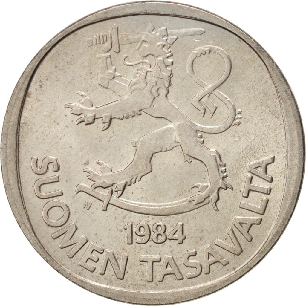 Coin, Finland, Markka, 1984, MS(63), Copper-nickel, KM:49a