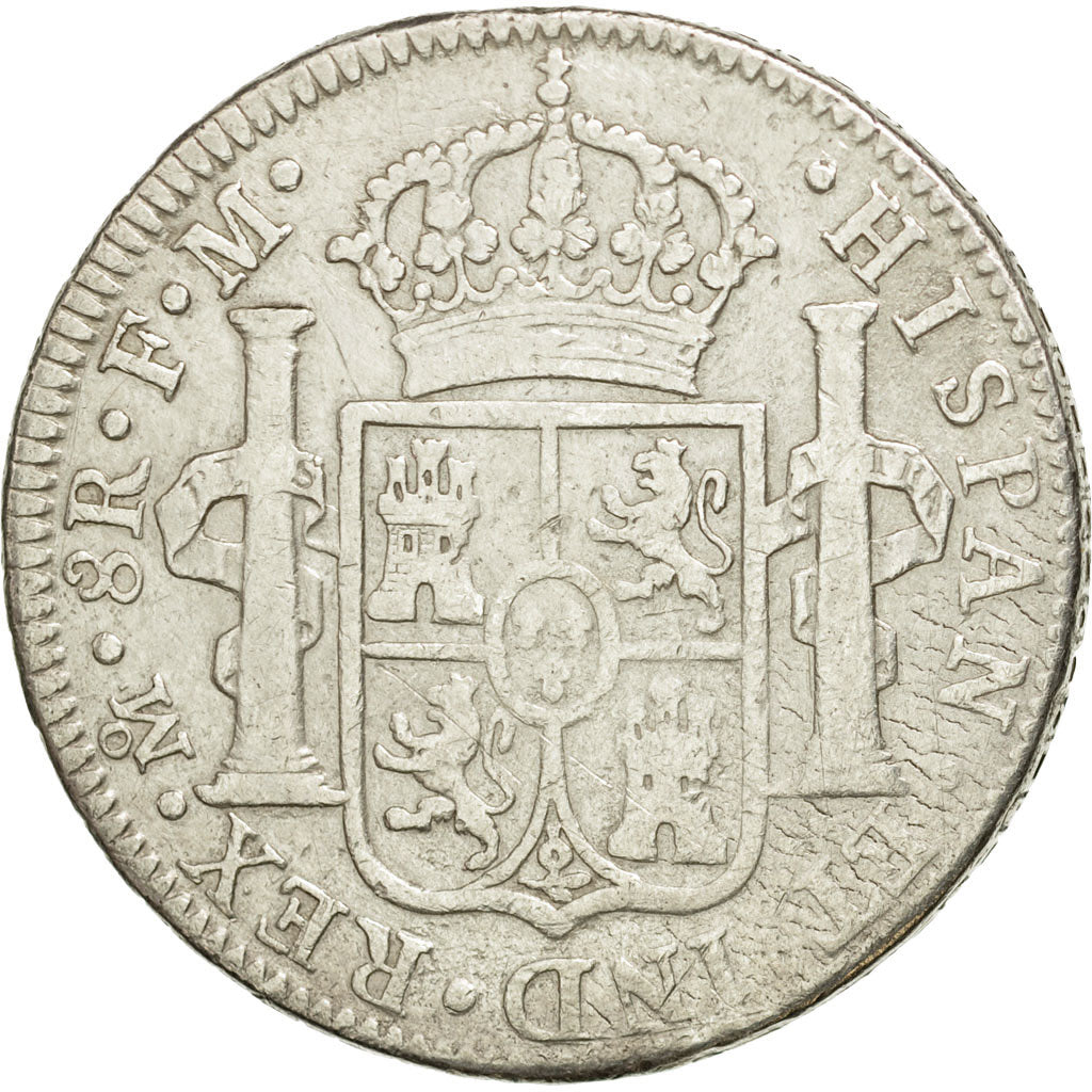 Moneda, México, Charles IV, 8 Reales, 1794, Mexico City, BC+, Plata, KM:109