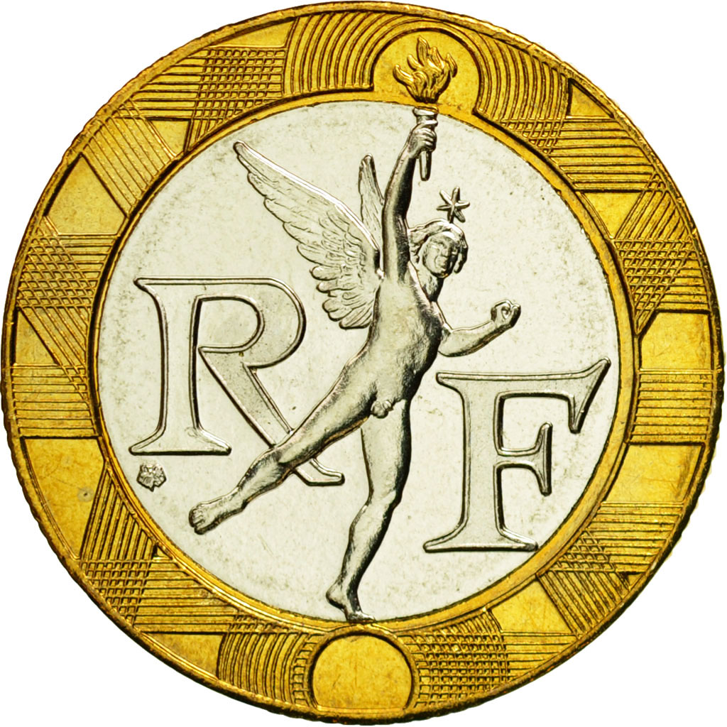Coin, France, Génie, 10 Francs, 1997, Paris, MS(65-70), Aluminum-Bronze
