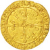 FRANCE, Ecu d'or, 1519, Lyons, AU(50-53), Gold, Duplessy #775, 3.34