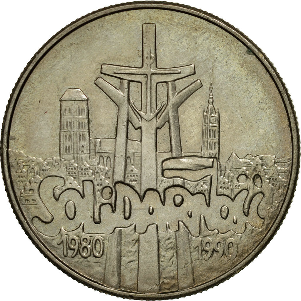 Monnaie, Pologne, 10000 Zlotych, 1990, Warsaw, SUP, Copper-nickel, KM:195