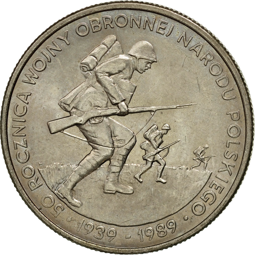 Moneta, Polonia, 500 Zlotych, 1989, Warsaw, SPL, Rame-nichel, KM:185