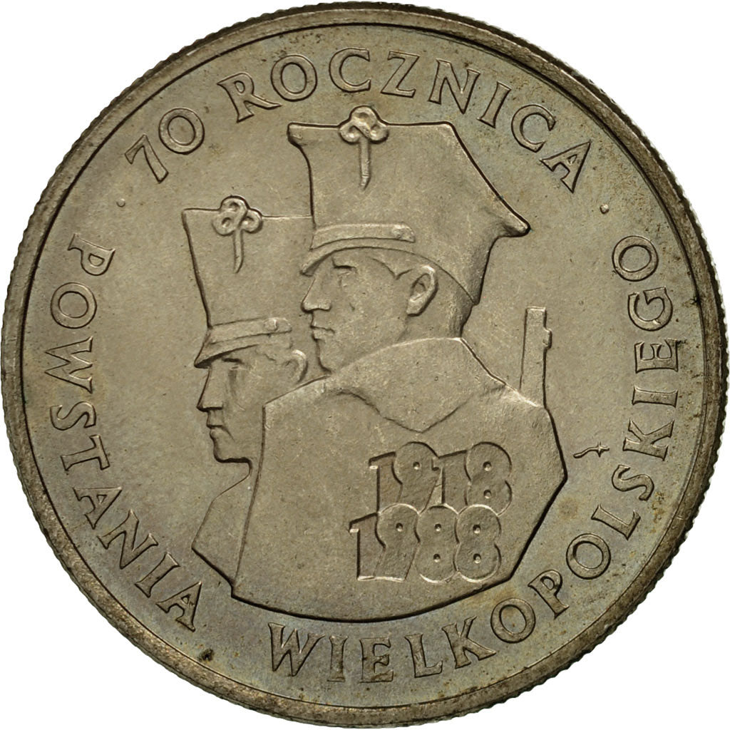 Coin, Poland, 100 Zlotych, 1988, Warsaw, MS(63), Copper-nickel, KM:182