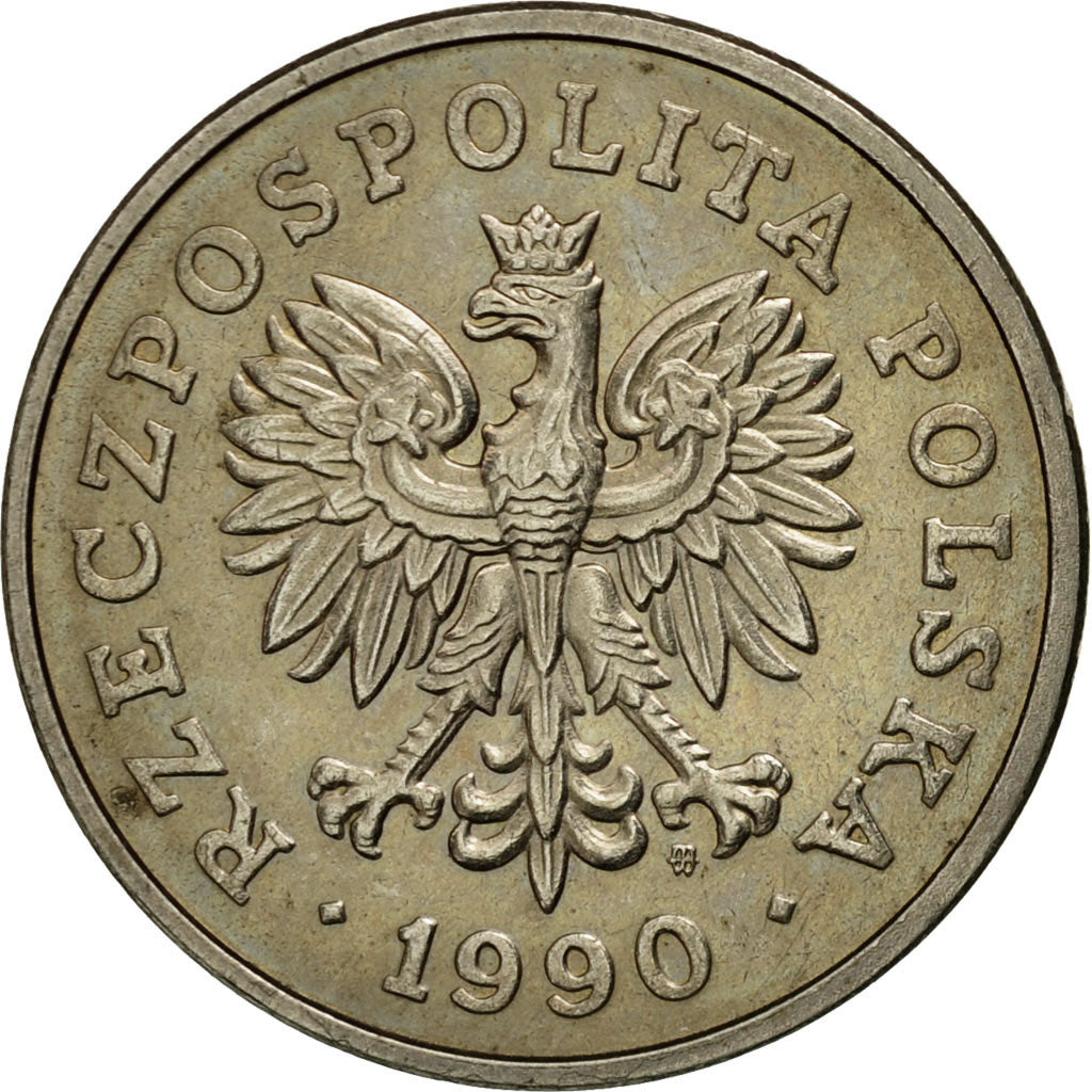 Coin, Poland, 50 Zlotych, 1990, Warsaw, AU(55-58), Copper-nickel, KM:216