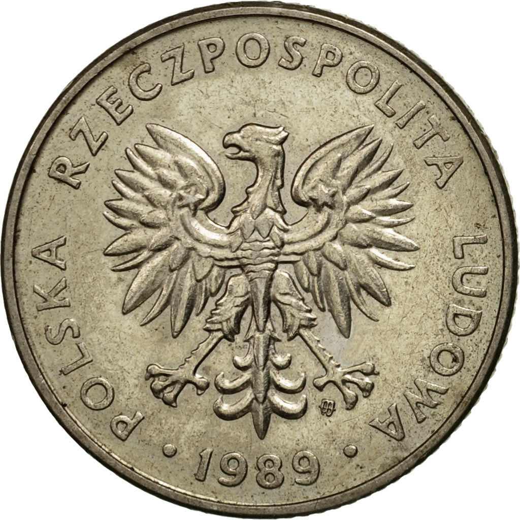 Munten, Polen, 20 Zlotych, 1989, Warsaw, PR, Copper-nickel, KM:153.2