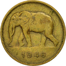 Coin, Belgian Congo, 2 Francs, AU(50-53), Brass, KM:28