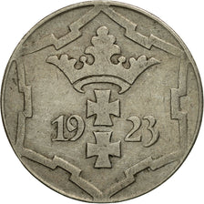 Coin, DANZIG, 10 Pfennig, 1923, AU(50-53), Copper-nickel, KM:143