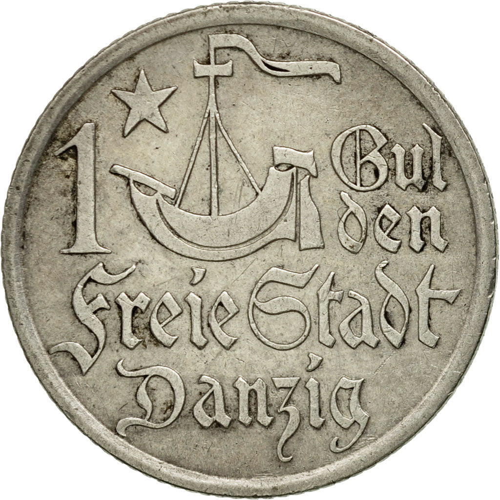 Münze, DANZIG, Gulden, 1923, SS+, Silber, KM:145