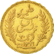 Monnaie, Tunisie, Ali Bey, 20 Francs, 1898, Paris, TTB+, Or, KM:227