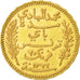 Coin, Tunisia, Muhammad al-Hadi Bey, 20 Francs, 1904, Paris, AU(50-53), Gold