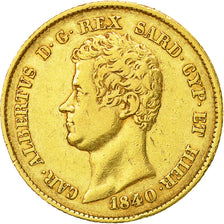 Munten, Italiaanse staten, SARDINIA, Carlo Alberto, 20 Lire, 1840, Torino, ZF
