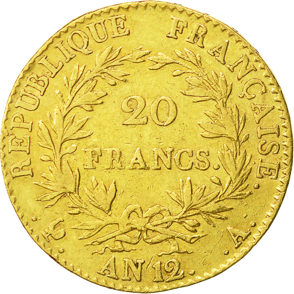 Coin, France, Napoléon I, 20 Francs, 1804, Paris, EF(40-45), Gold, KM:651