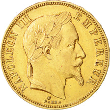 Coin, France, Napoleon III, Napoléon III, 50 Francs, 1862, Paris, AU(50-53)