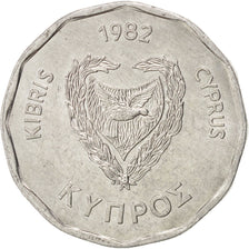 CYPRUS, 5 Mils, 1982, KM #50.2, MS(63), Aluminum, 20, 1.25