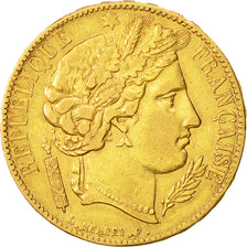 Munten, Frankrijk, Cérès, 20 Francs, 1850, Paris, ZF+, Goud, KM:762