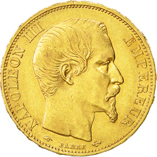 Moneta, Francia, Napoleon III, Napoléon III, 20 Francs, 1860, Paris, BB+, Oro