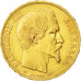 Moneta, Francia, Napoleon III, Napoléon III, 20 Francs, 1860, Paris, BB+, Oro