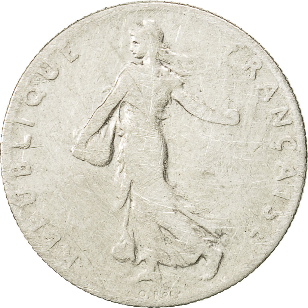 Coin, France, Semeuse, 50 Centimes, 1907, Paris, VF(20-25), Silver, KM:854