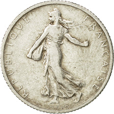 Coin, France, Semeuse, Franc, 1909, Paris, EF(40-45), Silver, KM:844.1