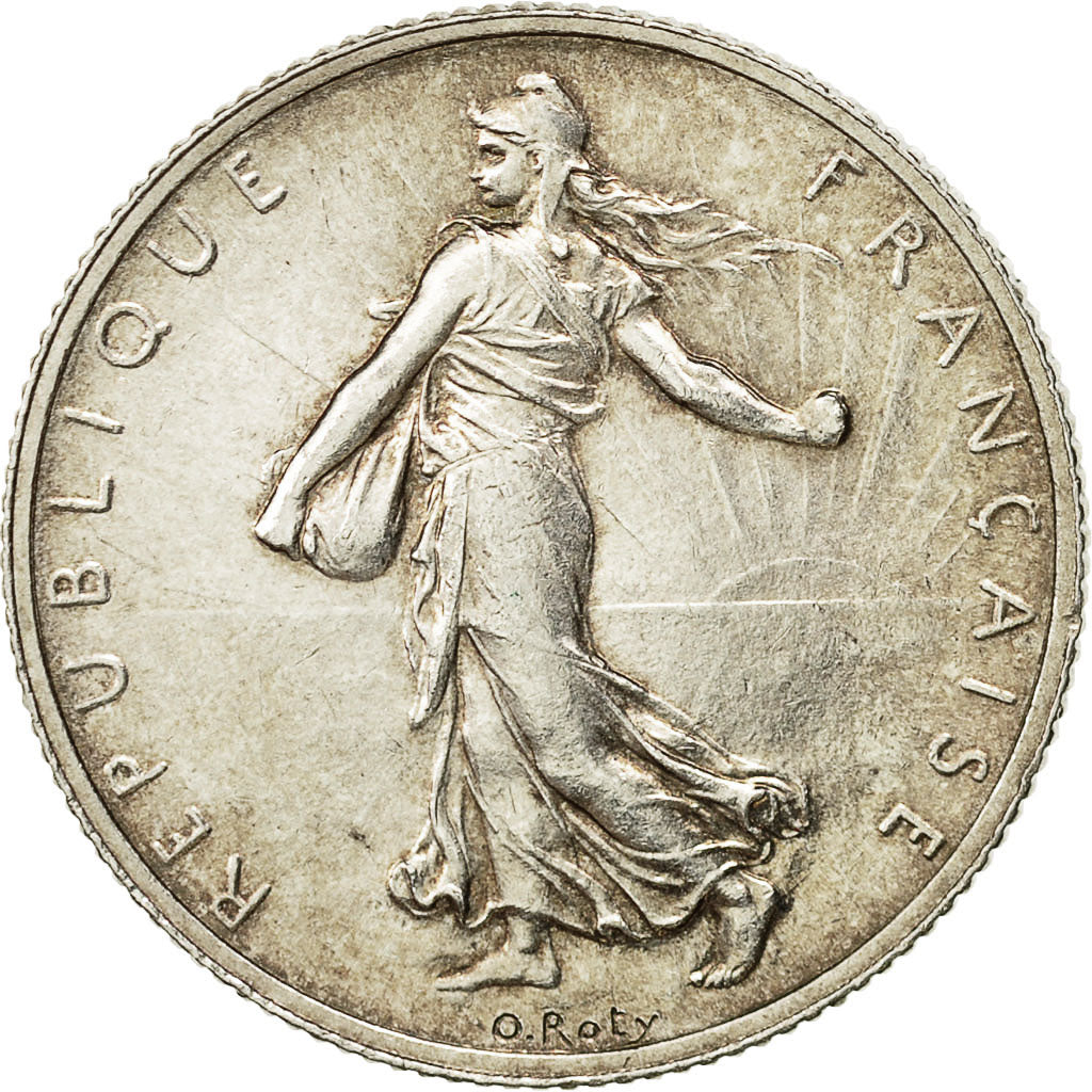 Coin, France, Semeuse, 2 Francs, 1919, Paris, MS(60-62), Silver, KM:845.1