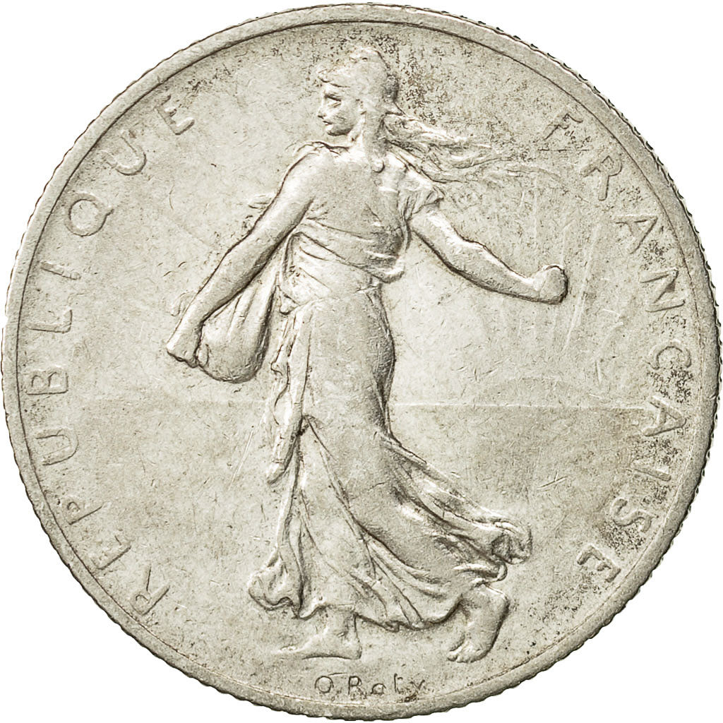 Coin, France, Semeuse, 2 Francs, 1912, Paris, AU(50-53), Silver, KM:845.1