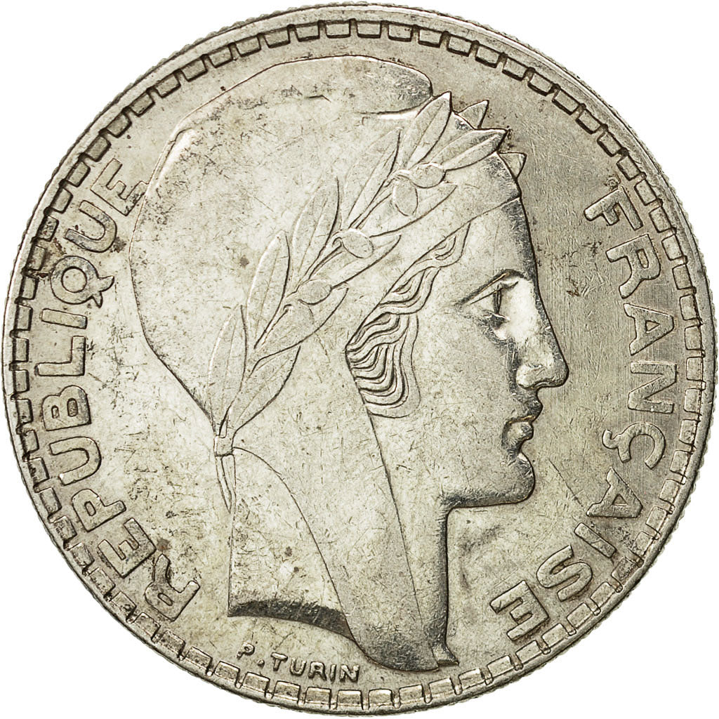 Coin, France, Turin, 20 Francs, 1937, Paris, AU(50-53), Silver, KM:879