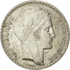 Coin, France, Turin, 20 Francs, 1937, Paris, AU(50-53), Silver, KM:879