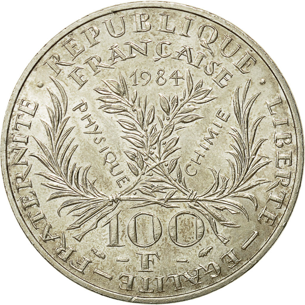 Moneda, Francia, Marie Curie, 100 Francs, 1984, EBC, Plata, KM:955
