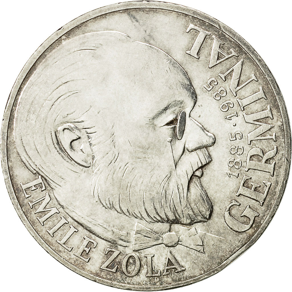 Coin, France, Germinal, 100 Francs, 1985, AU(50-53), Silver, KM:957, Gadoury:900