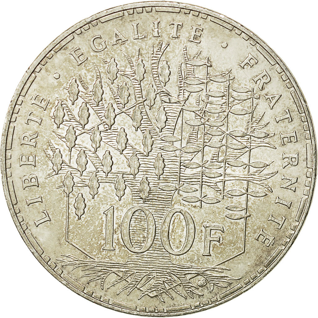Coin, France, Panthéon, 100 Francs, 1983, Paris, AU(55-58), Silver, KM:951.1