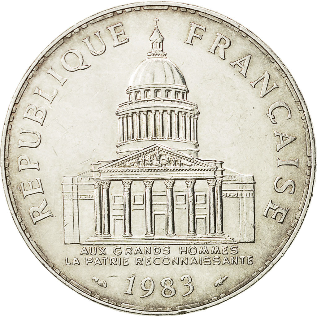 Coin, France, Panthéon, 100 Francs, 1983, Paris, AU(55-58), Silver, KM:951.1