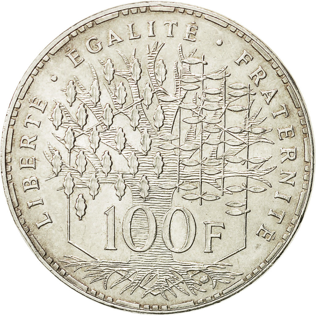 Coin, France, Panthéon, 100 Francs, 1983, Paris, AU(55-58), Silver, KM:951.1