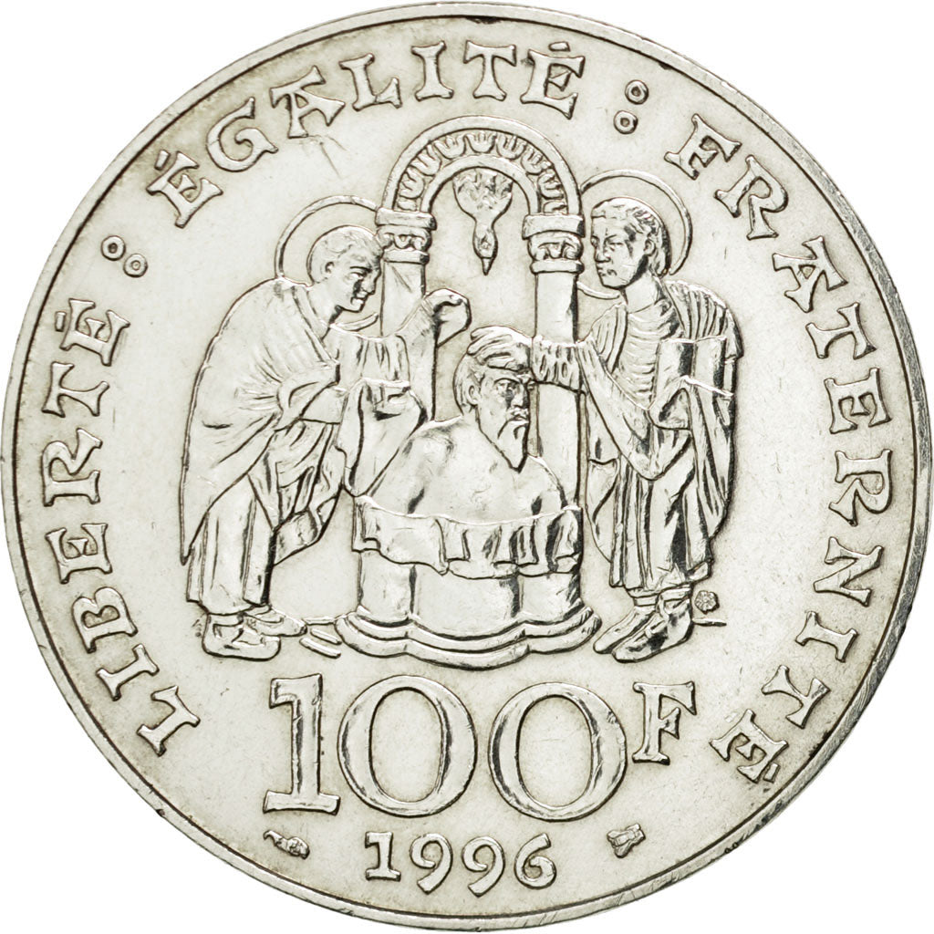 Monnaie, France, Clovis, 100 Francs, 1996, SUP, Argent, KM:1180, Gadoury:953
