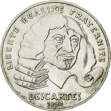 Coin, France, Descartes, 100 Francs, 1991, AU(55-58), Silver, KM:996