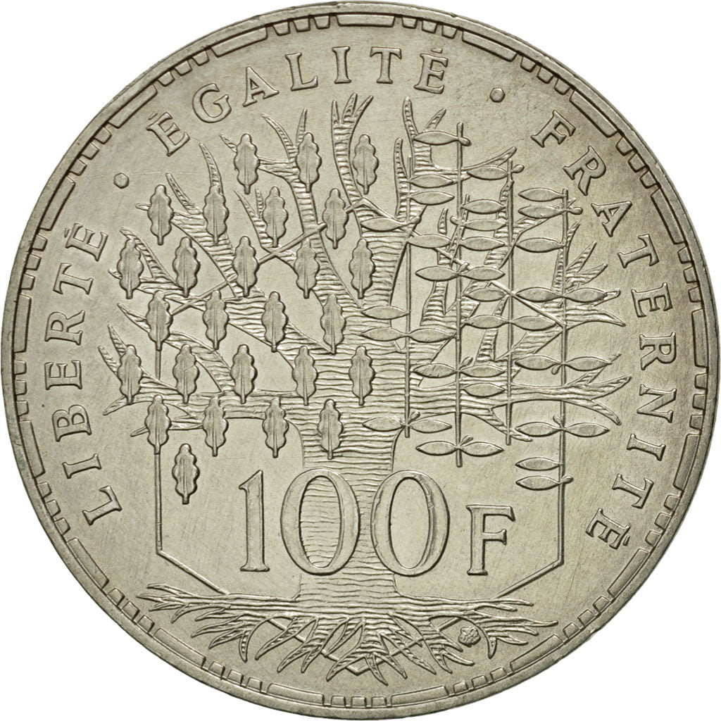 Coin, France, Panthéon, 100 Francs, 1982, Paris, AU(55-58), Silver, KM:951.1