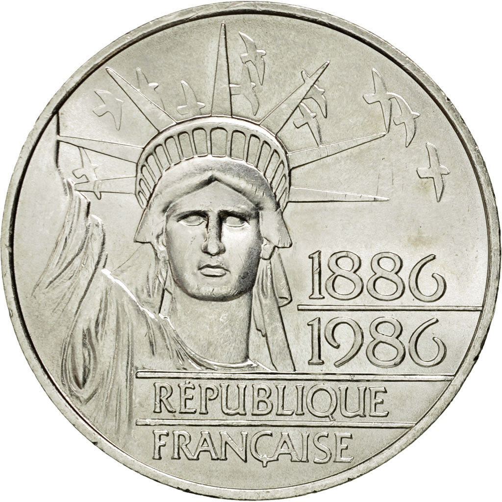 Monnaie, France, Statue de la Liberté, 100 Francs, 1986, SUP, Argent, KM:960