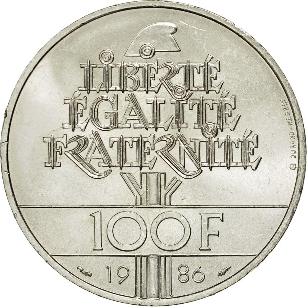 Monnaie, France, Statue de la Liberté, 100 Francs, 1986, SUP, Argent, KM:960