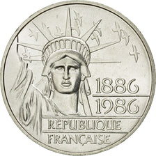 Coin, France, Statue de la Liberté, 100 Francs, 1986, AU(55-58), Silver