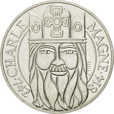 Monnaie, France, Charlemagne, 100 Francs, 1990, SUP, Argent, KM:982, Gadoury:905