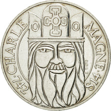 Monnaie, France, Charlemagne, 100 Francs, 1990, SUP, Argent, KM:982, Gadoury:905