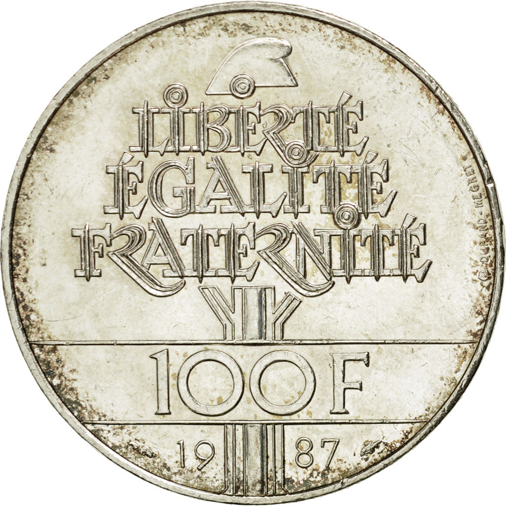 Monnaie, France, Lafayette, 100 Francs, 1987, SUP, Argent, KM:962, Gadoury:901