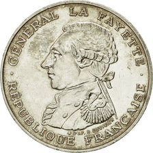 Munten, Frankrijk, Lafayette, 100 Francs, 1987, PR, Zilver, KM:962, Gadoury:902