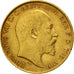 Coin, Great Britain, Edward VII, 1/2 Sovereign, 1909, AU(50-53), Gold, KM:804