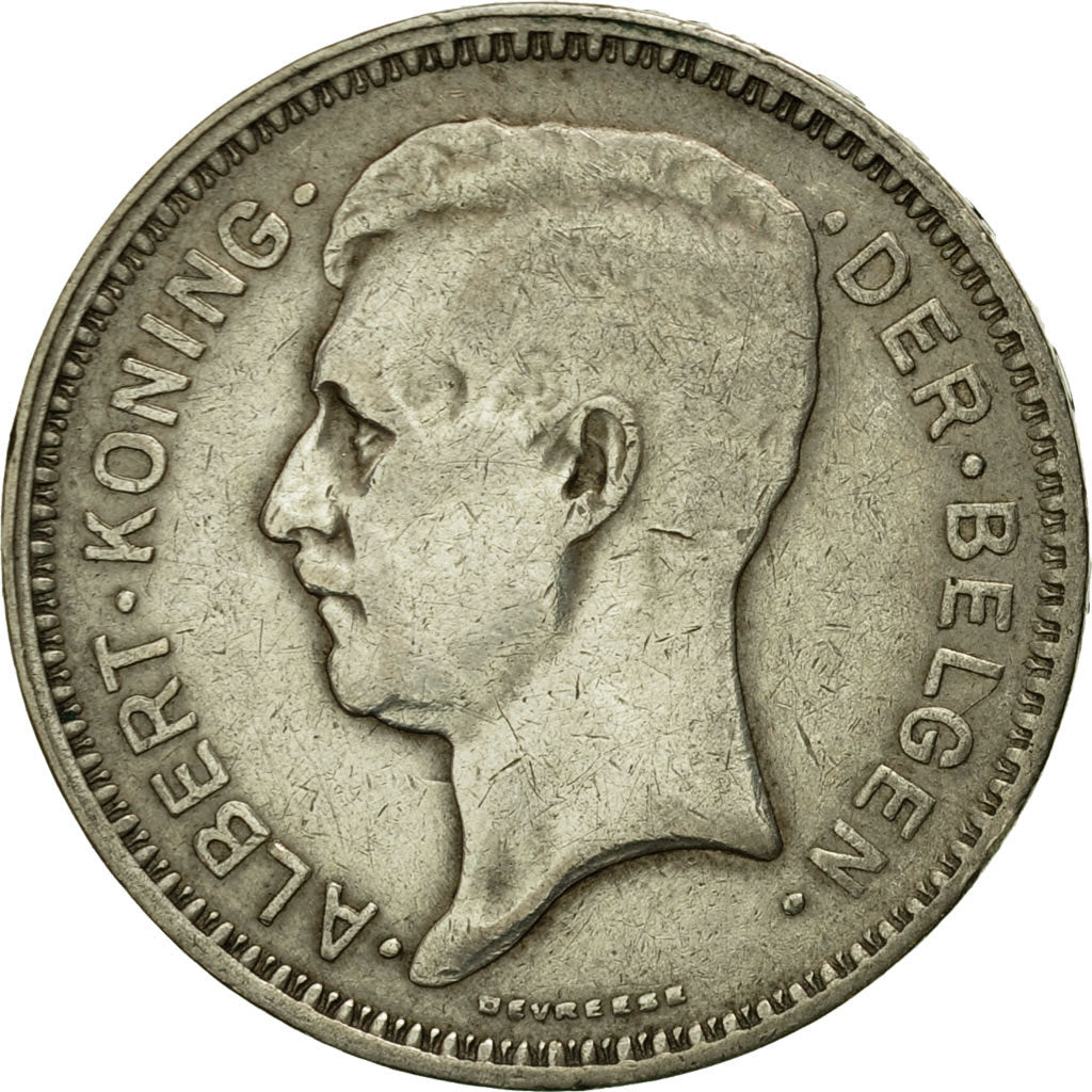 Coin, Belgium, 20 Francs, 20 Frank, 1934, EF(40-45), Silver, KM:104.1