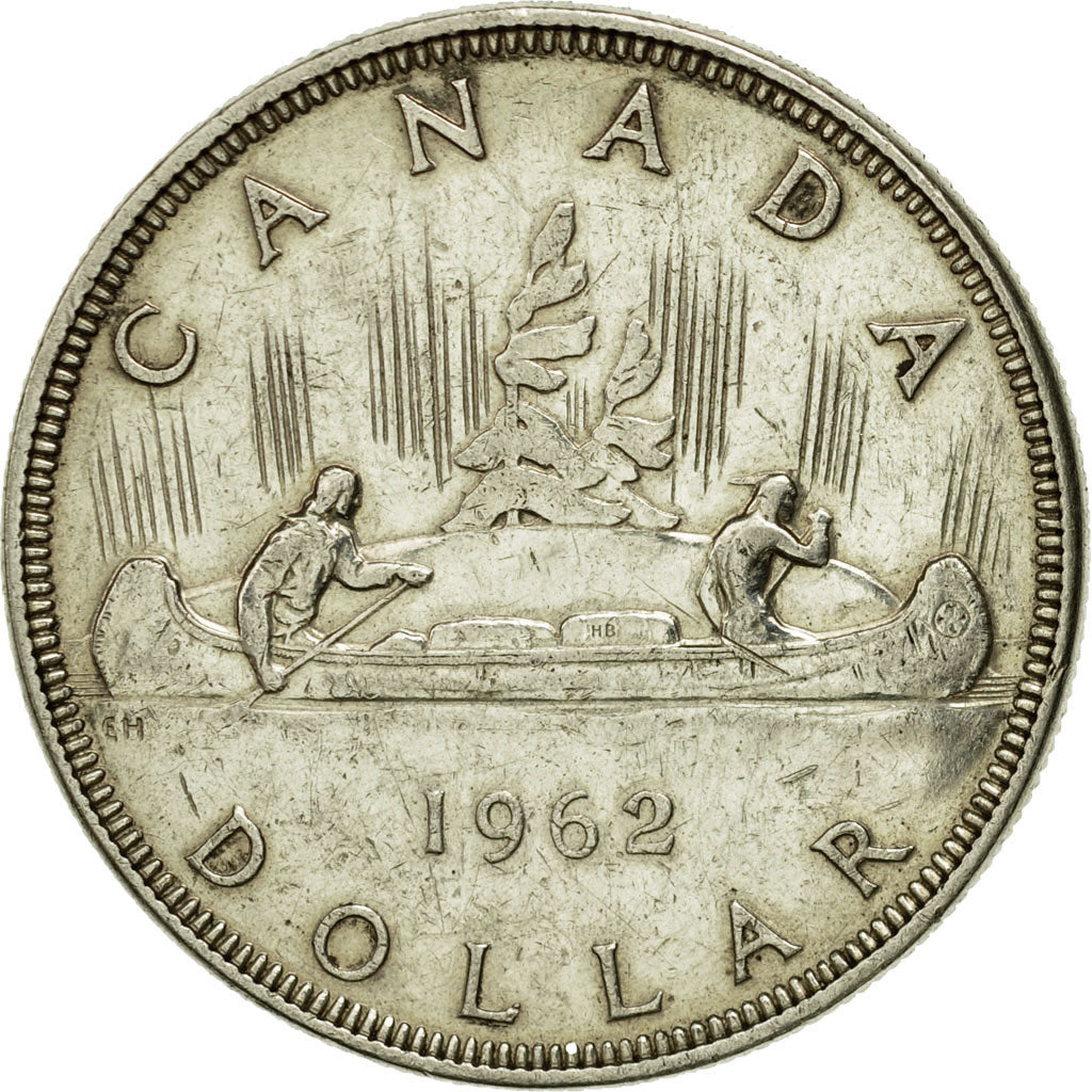 Coin, Canada, Elizabeth II, Dollar, 1962, Royal Canadian Mint, Ottawa