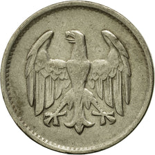 Coin, GERMANY, WEIMAR REPUBLIC, Mark, 1925, Munich, EF(40-45), Silver, KM:42