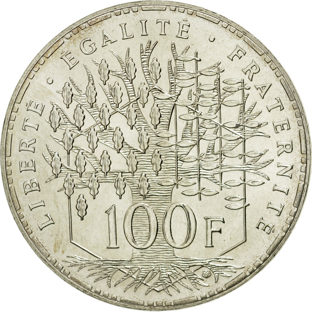Coin, France, Panthéon, 100 Francs, 1984, Paris, MS(65-70), Silver, KM:951.1